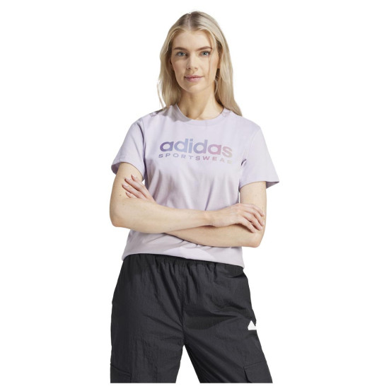 Adidas Γυναικεία κοντομάνικη μπλούζα The Soft Side Linear Tee Adidas Γυναικεία κοντομάνικη μπλούζα The Soft Side Linear Tee